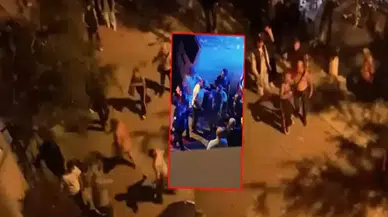 Havai fişekli kutlamaya tepki gösteren çifti darbettiler