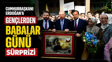 Cumhurbaşkanı Erdoğan'a gençlerden Babalar Günü sürprizi