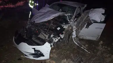 Konya’da otomobil devrildi: 2 yaralı