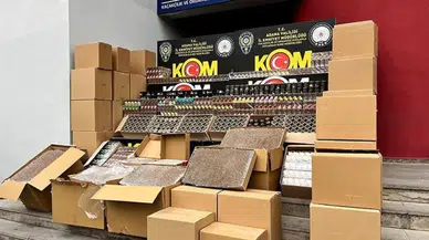 Kaçak makaron ve tütün operasyonu; 2 tutuklama