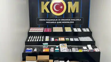 Ruhsatsız muayenehanede yüzlerce kaçak ilaç ele geçirildi