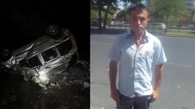 Buzlu yolda kayan araç uçurumdan yuvarlandı; 1 ölü,