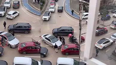 Düğün konvoyunda otomobile saldırı, camlar yumruklandı