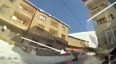 Kızakla kayarken halk otobüsünün altında kaldı