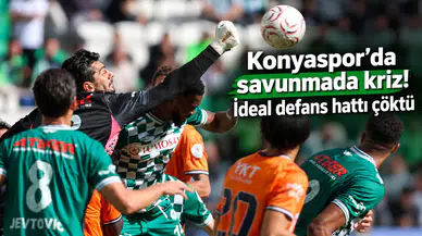 Konyaspor’da savunmada kriz! İdeal defans hattı çöktü