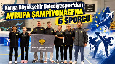 Konya Büyükşehir Belediyespor’dan Avrupa Şampiyonası’na 5 sporcu