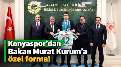 Konyaspor’dan Bakan Murat Kurum’a özel forma!