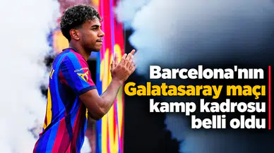 Barcelona'nın Galatasaray maçı kamp kadrosu belli oldu