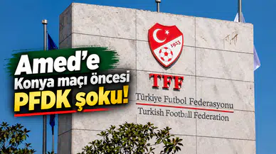 Amed'e Konya maçı öncesi PFDK şoku!