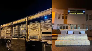 Su tanklarında gizlenmiş makaron ele geçirildi