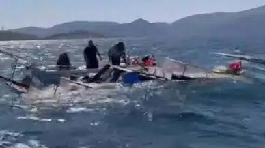 Balıkçı teknesi yarı batık bulundu; 7 kişi kurtarıldı