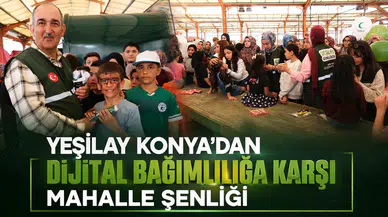 Yeşilay Konya’dan dijital bağımlılığa karşı mahalle şenliği