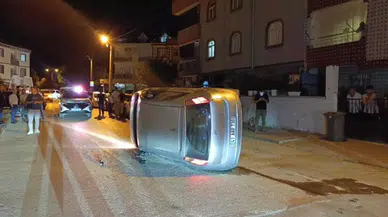 Park halindeki araca çarpıp kaçtı