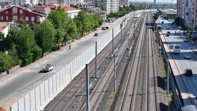 Konya Banliyö Hattı’nda gürültüye karşı ses bariyeri