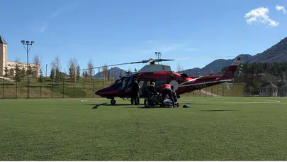 Konya’da kalp krizi geçiren hasta hava ambulansıyla sevk edildi