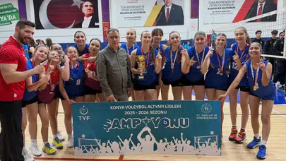 Konya’da voleybol altyapısında şampiyonlar belli oldu!