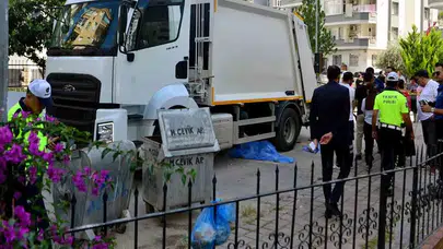 Çöp kamyonunun altında kalan yaya öldü