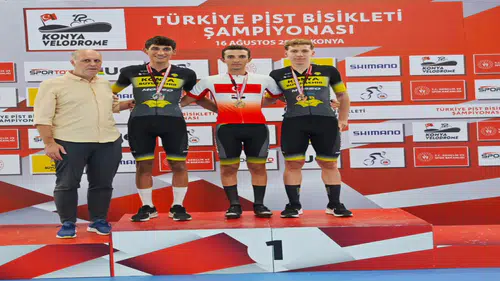 Türkiye Pist Bisikleti Şampiyonası'nda Konya Büyükşehir Fırtınası