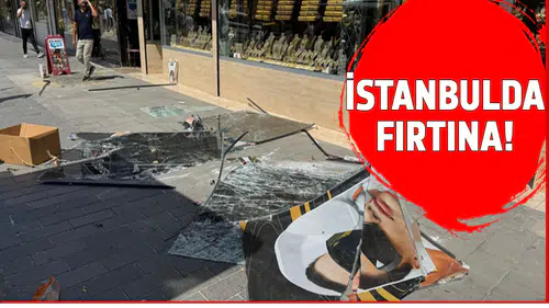 İstanbul'da fırtına etkili oldu