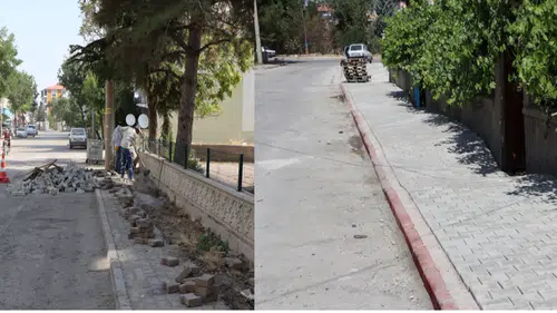 Ereğli Belediyesi’nden Kaldırım Onarım ve Yenileme Çalışmaları