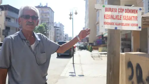 Esnafın "Allah belasını versin" tabelası dikkat çekti!