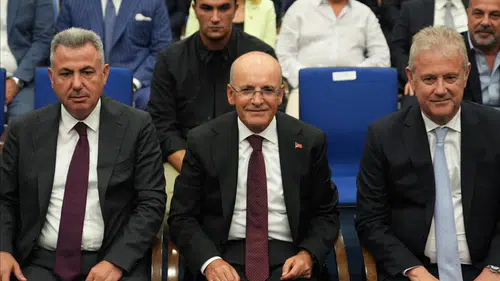 Bakan Mehmet Şimşek iş insanlarıyla buluştu