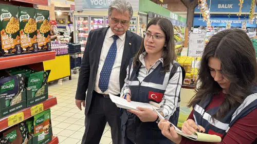 Konya'da marketlerde fiyat ve etiket denetimi yapıldı