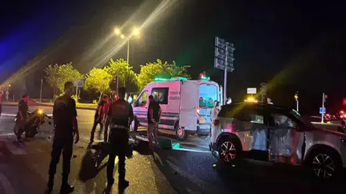 Otomobil ile çarpışan motosikletin sürücüsü öldü