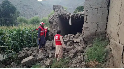 Türk Kızılaydan Afganistan'daki depremzedelere destek
