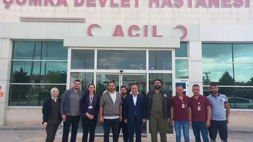 Konyalı Başkan görev başındaki personeli ziyaret etti