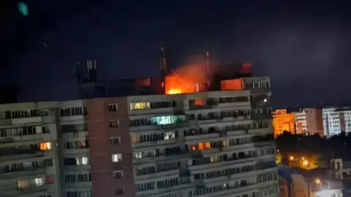 Apartmana Rus İHA'sı düştü: 2 yaralı