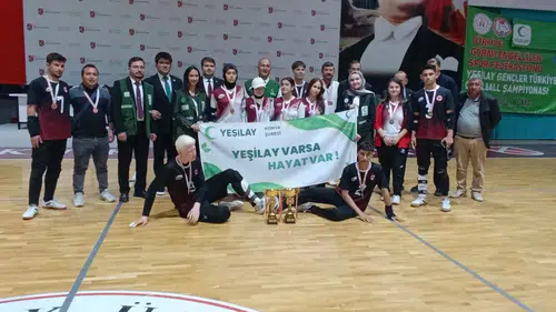Konya'da düzenlenen Yeşilay Gençler Türkiye Golbol Şampiyonası sona erdi