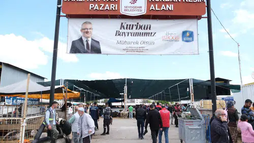 Seydişehir’de kurban pazarı kapılarını açtı: Esnaf da vatandaş da memnun
