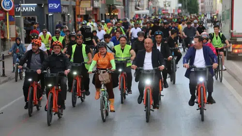 Konya’da 31 ilçe aynı anda pedal çevirdi