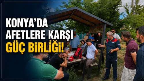 Konya’da afetlere karşı güç birliği! Arama kurtarma eğitimi tamamlandı