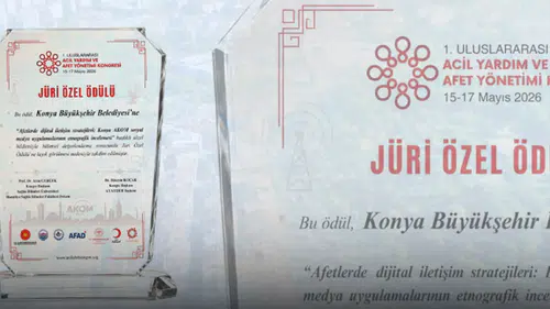 Konya AKOM’A uluslararası kongreden jüri özel ödülü