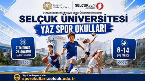 Selçuk Üniversitesi yaz spor okulları başlıyor!