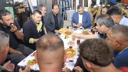 Başkan Apil sanayi esnafıyla sofraya oturdu, sorunları dinledi!