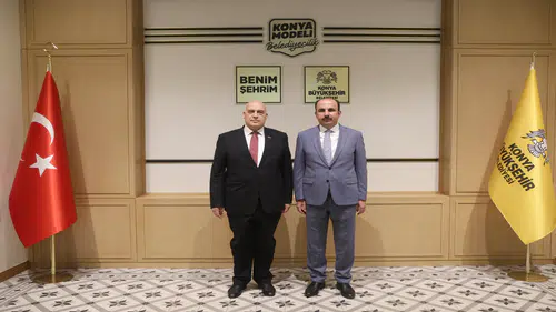 Filistin’in Ankara Büyükelçisi Ebu Ceyş Başkan Altay’ı ziyaret etti