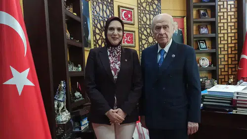 MHP’li Güzide Çıpan, Devlet Bahçeli ile bir araya geldi!