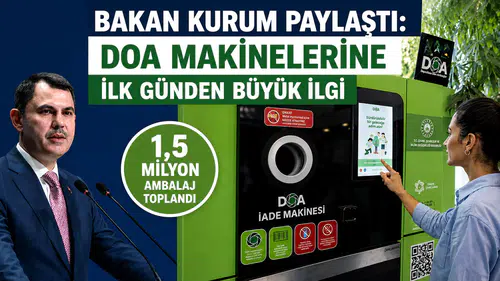 Bakan Kurum paylaştı: DOA makinelerine ilk günden büyük ilgi