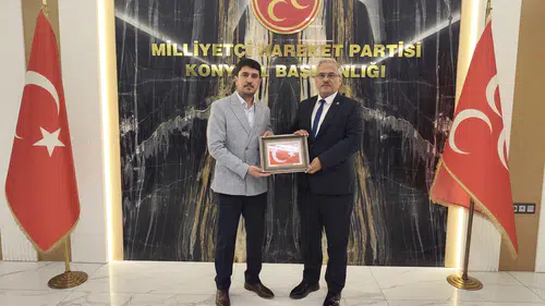 Kongre sonrası ilk ziyaret: MHP Meram İlçe yönetimi İl Başkanlığında!