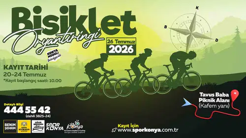 Konya'da bisiklet oryantiringi heyecanı başlıyor