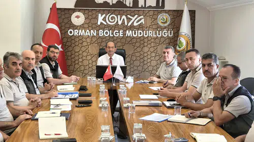 Konya Orman Bölge Müdürlüğü üretim hedeflerini masaya yatırdı