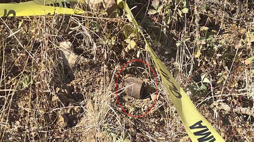 Boş arazide patlamamış tüfek bombaları bulundu
