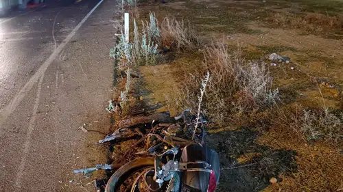 İş makinesi ile motosiklet çarpıştı: 1 ölü