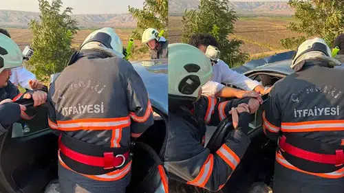2 otomobil çarpıştı: 1 ölü, 6 yaralı
