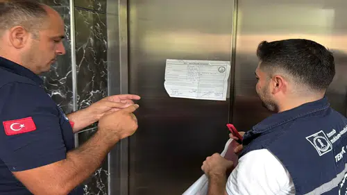 Seydişehir'de bakımı yapılmayan asansörler mühürlendi