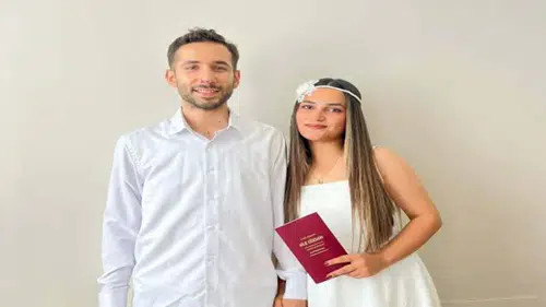 Tedavi gördüğü hastanede evlendi