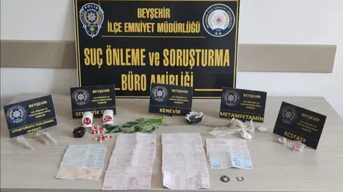 Konya’da uyuşturucu operasyonu: Ele geçirilenler dikkat çekti